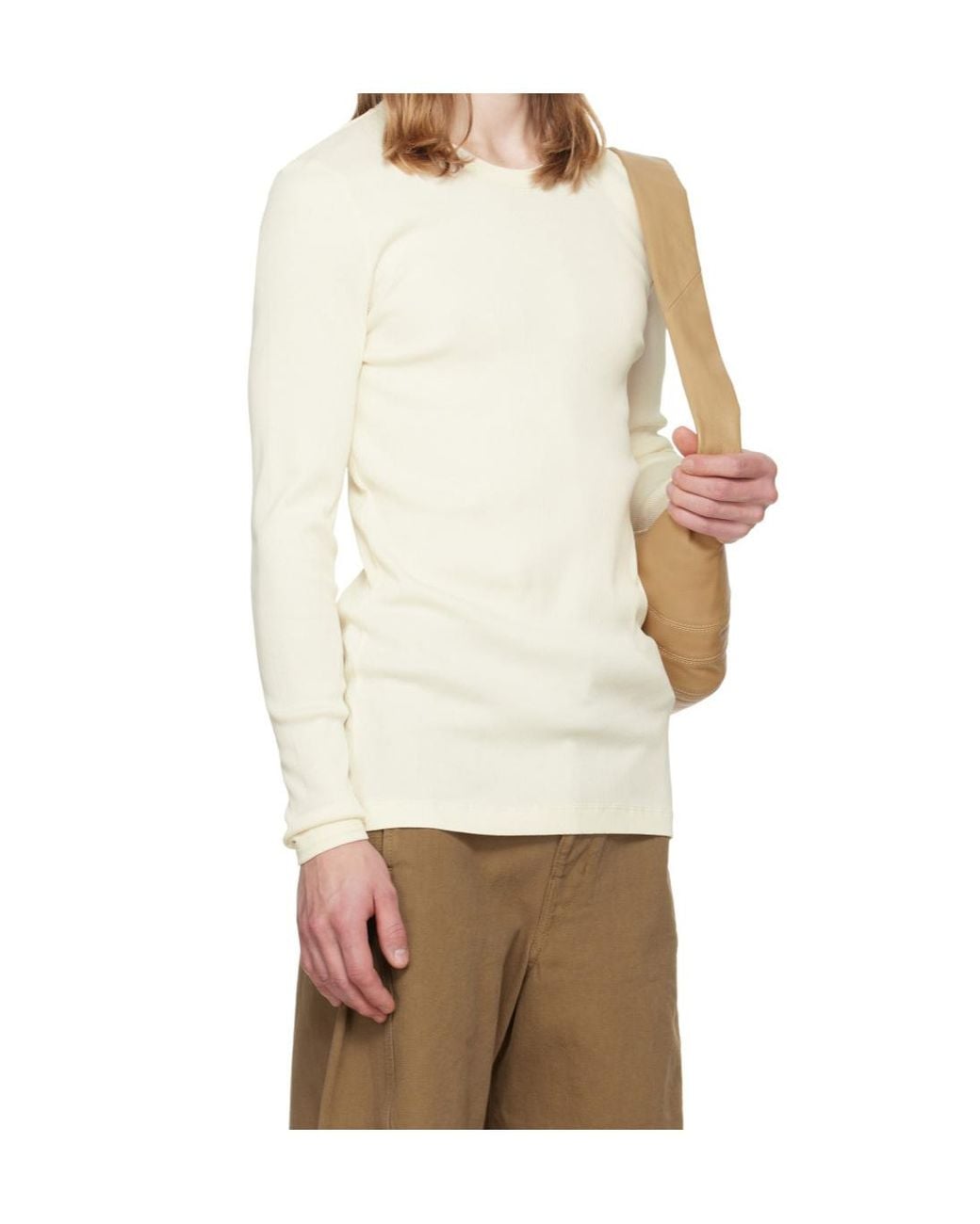 Lemaire White Long-Sleeve Top for men