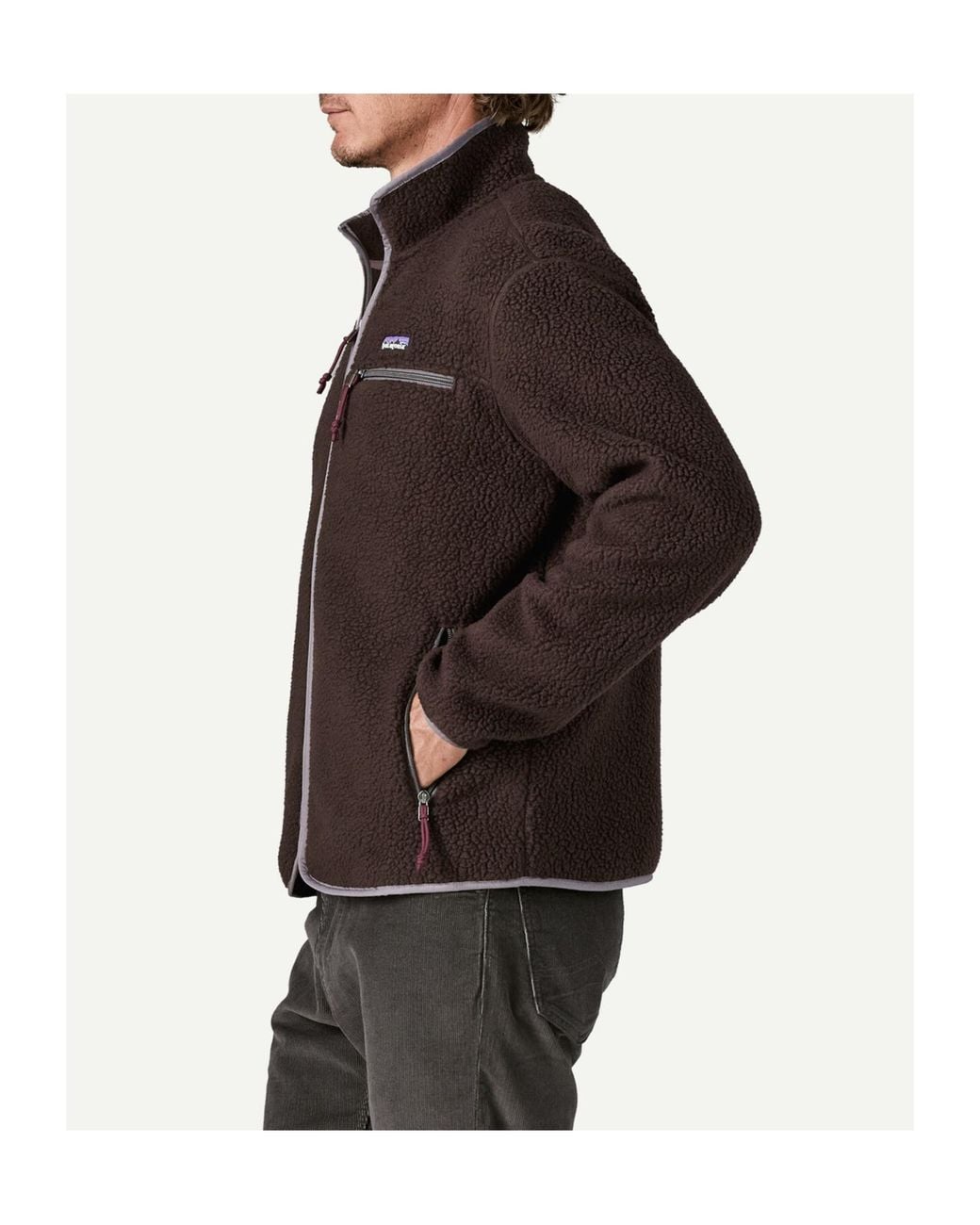 Patagonia Brown Retro Pile Zip-Up Jacket for men