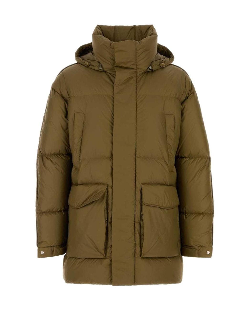 Herno Green Laminar Hooded Down Jacket for men