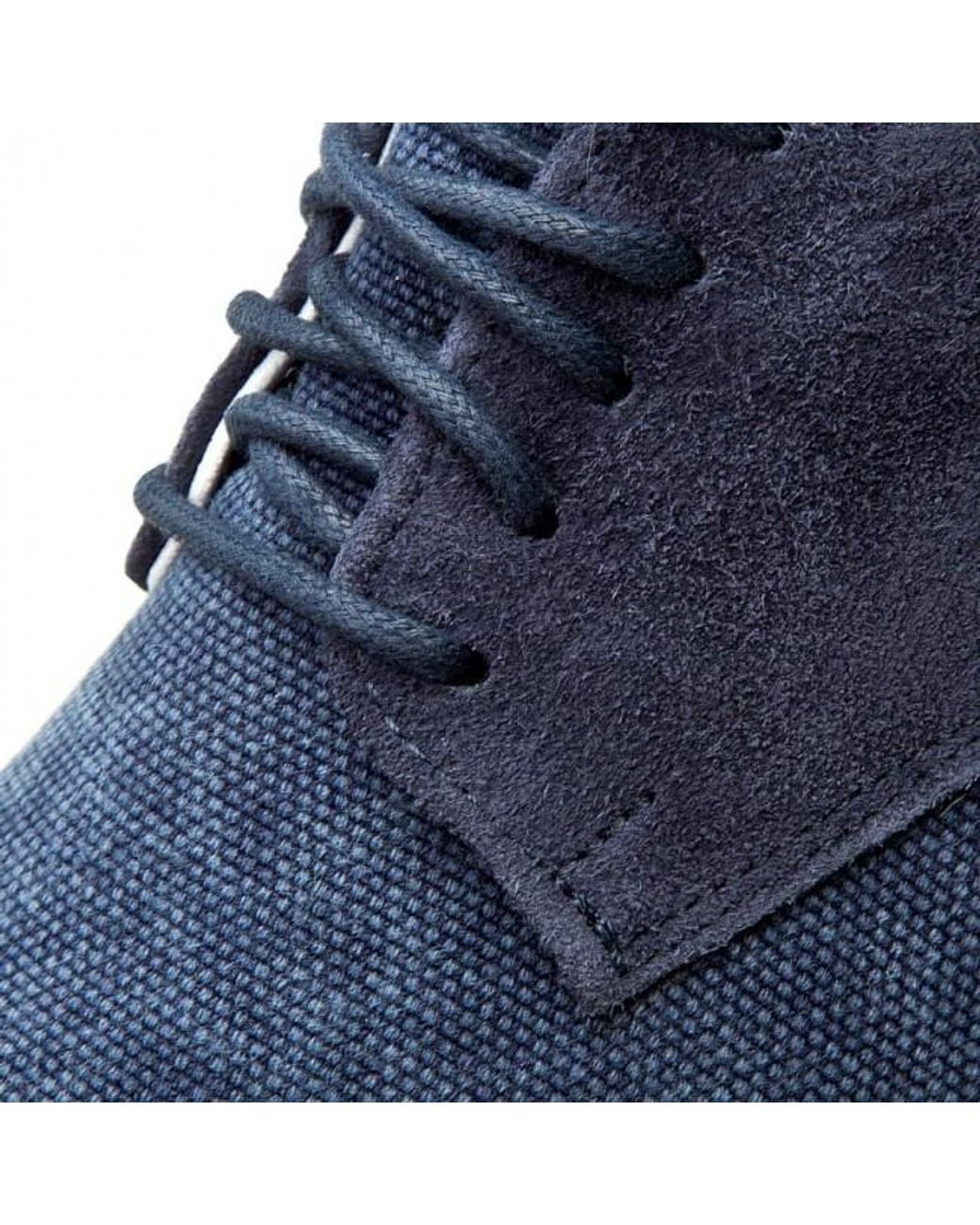 Armani Jeans Blue Stitching Details Business Casual Shoes for men