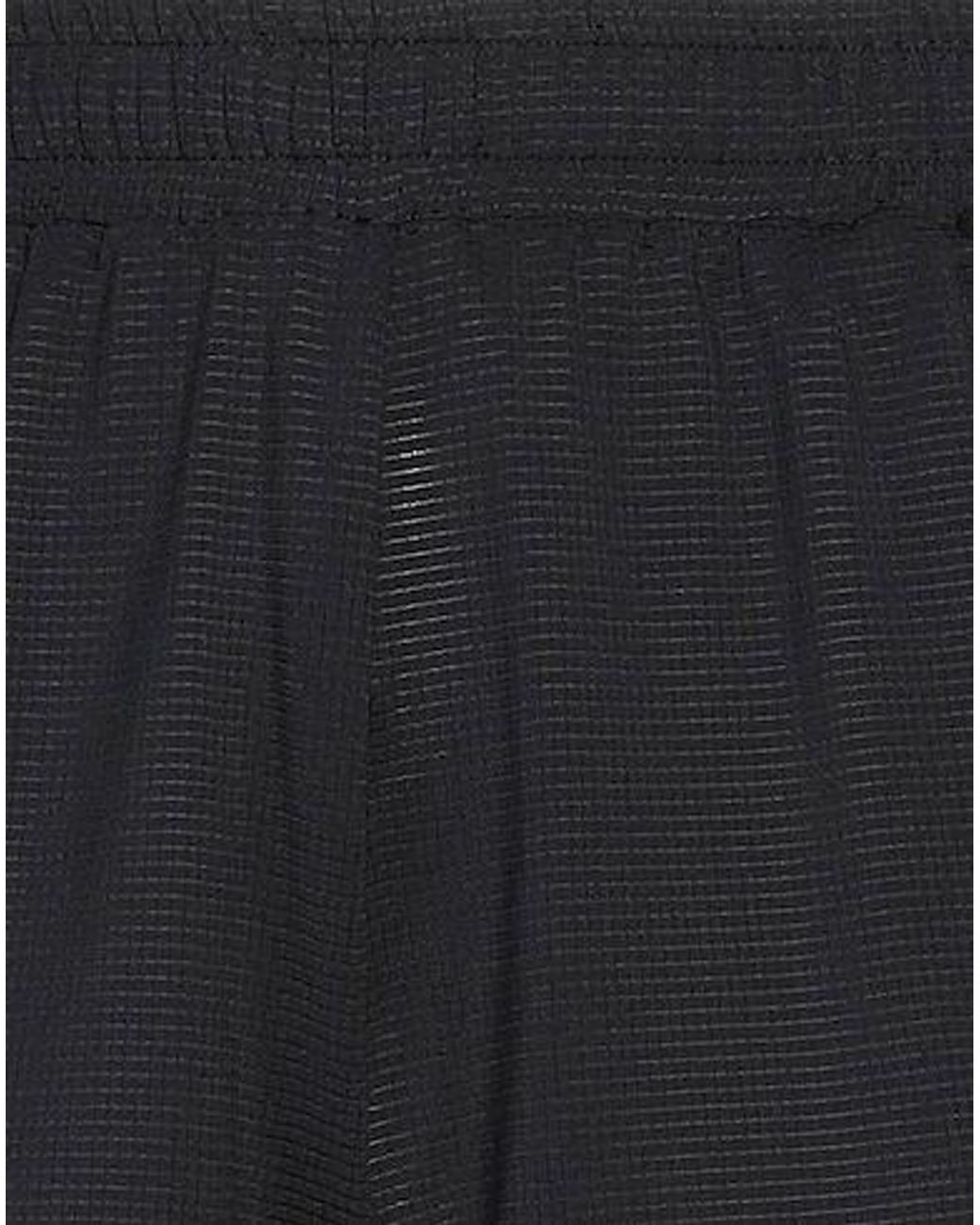 Ganni Black Elastic Waistband Shorts