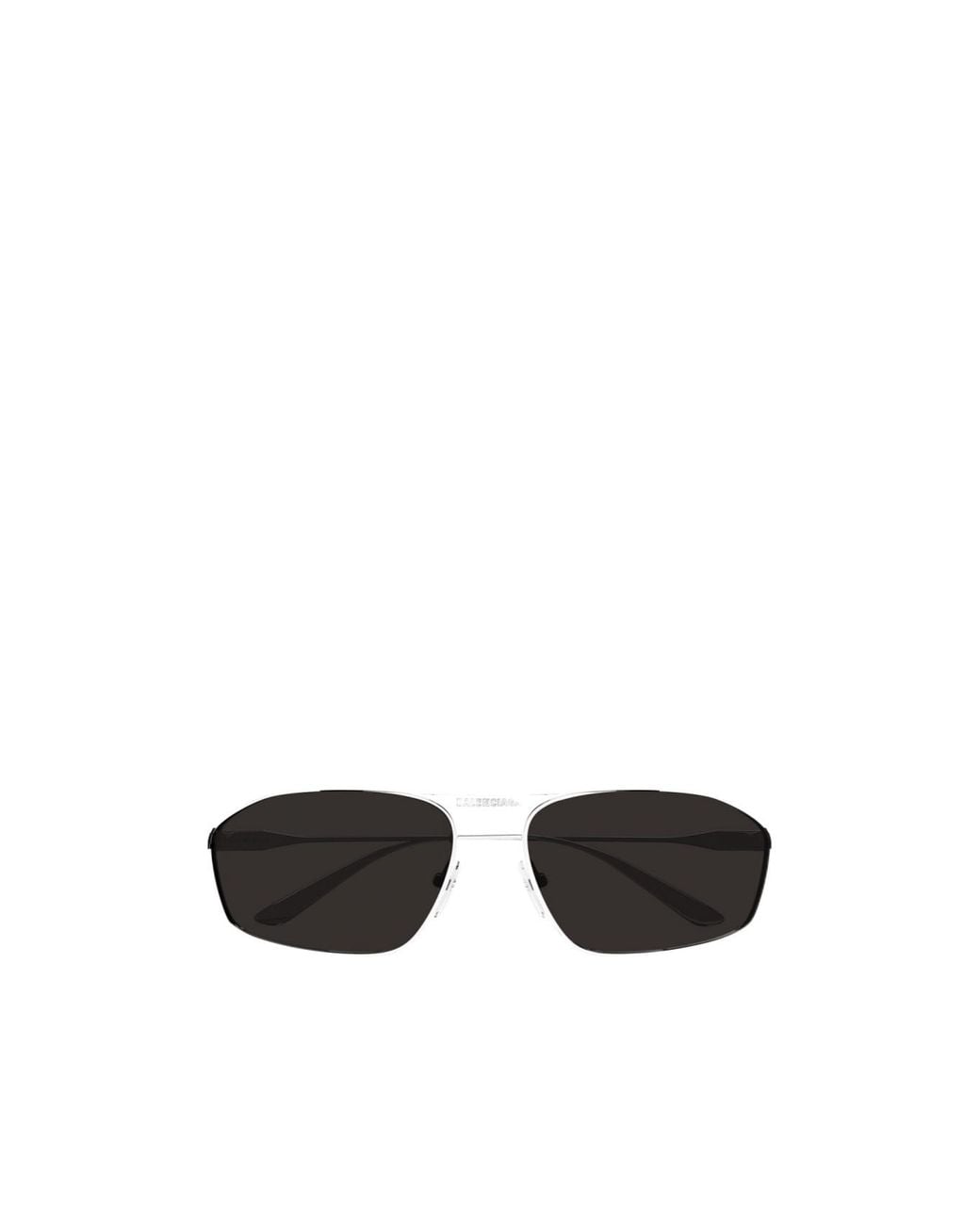 Balenciaga White Eyewear Rectangular Frame Sunglasses