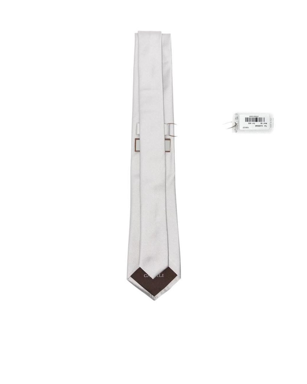 Canali White Pointed Tie for men