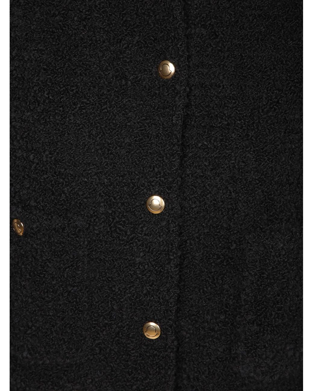 Moncler Black Zip-Up Padded Cardigan