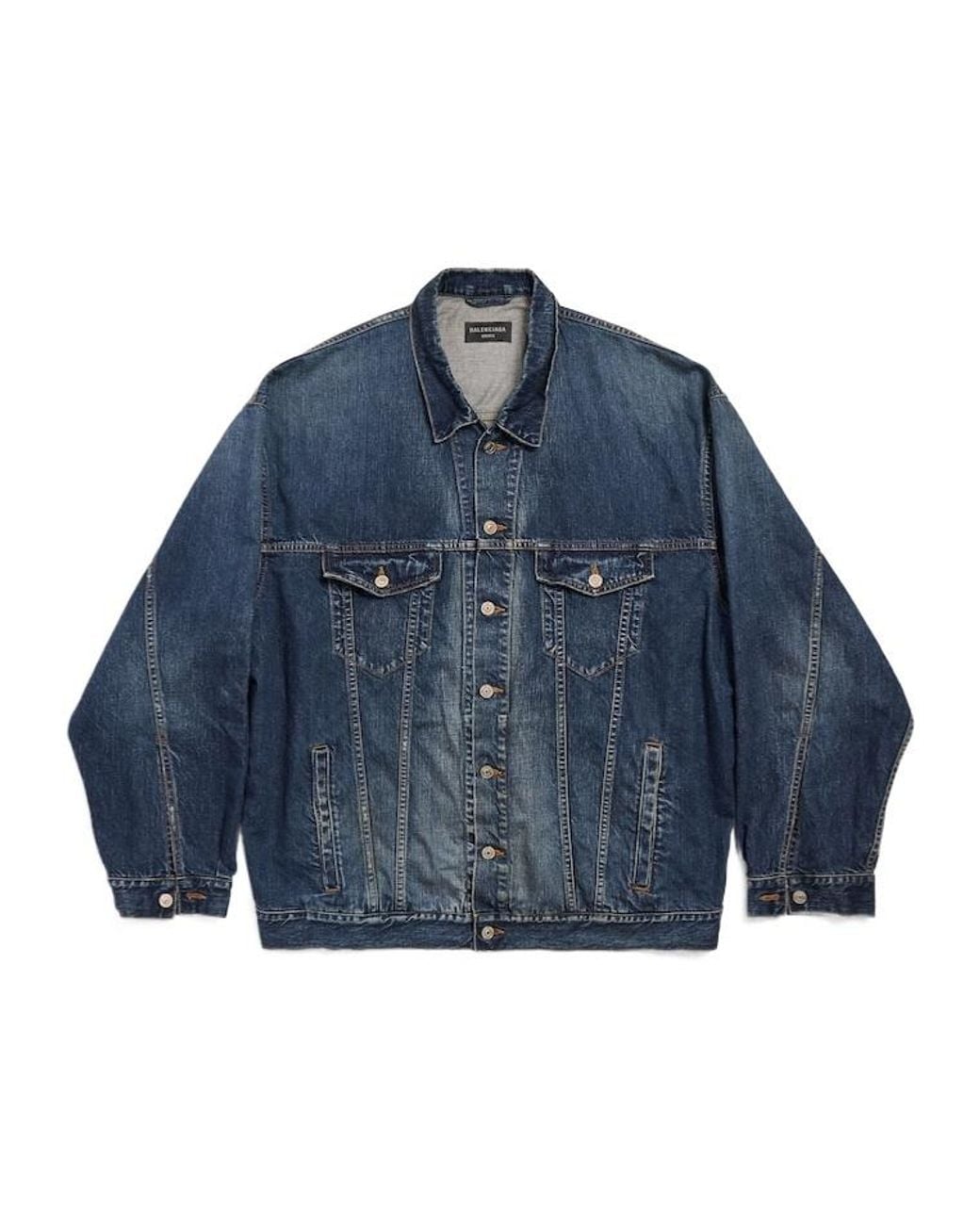 Balenciaga Blue Tape Type Oversized Jacket