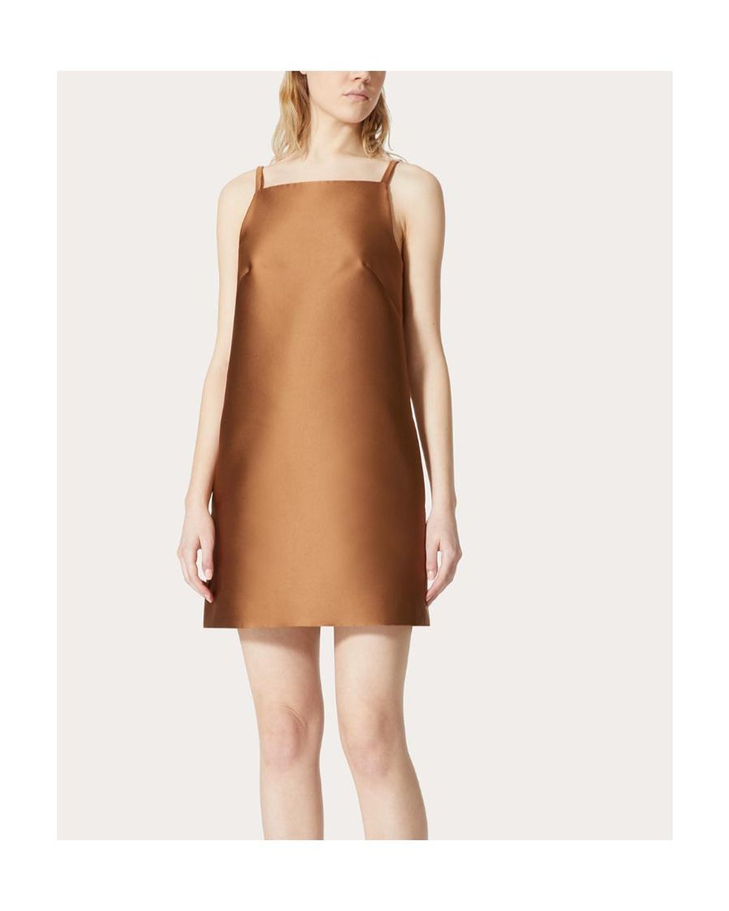 Valentino Brown Sleeveless Mini Dress