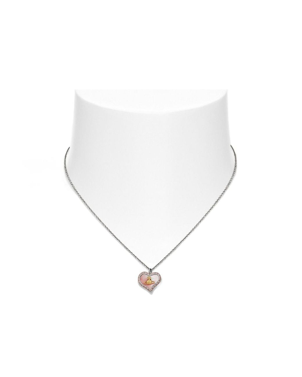 Vivienne Westwood White Petra Embellished Necklace