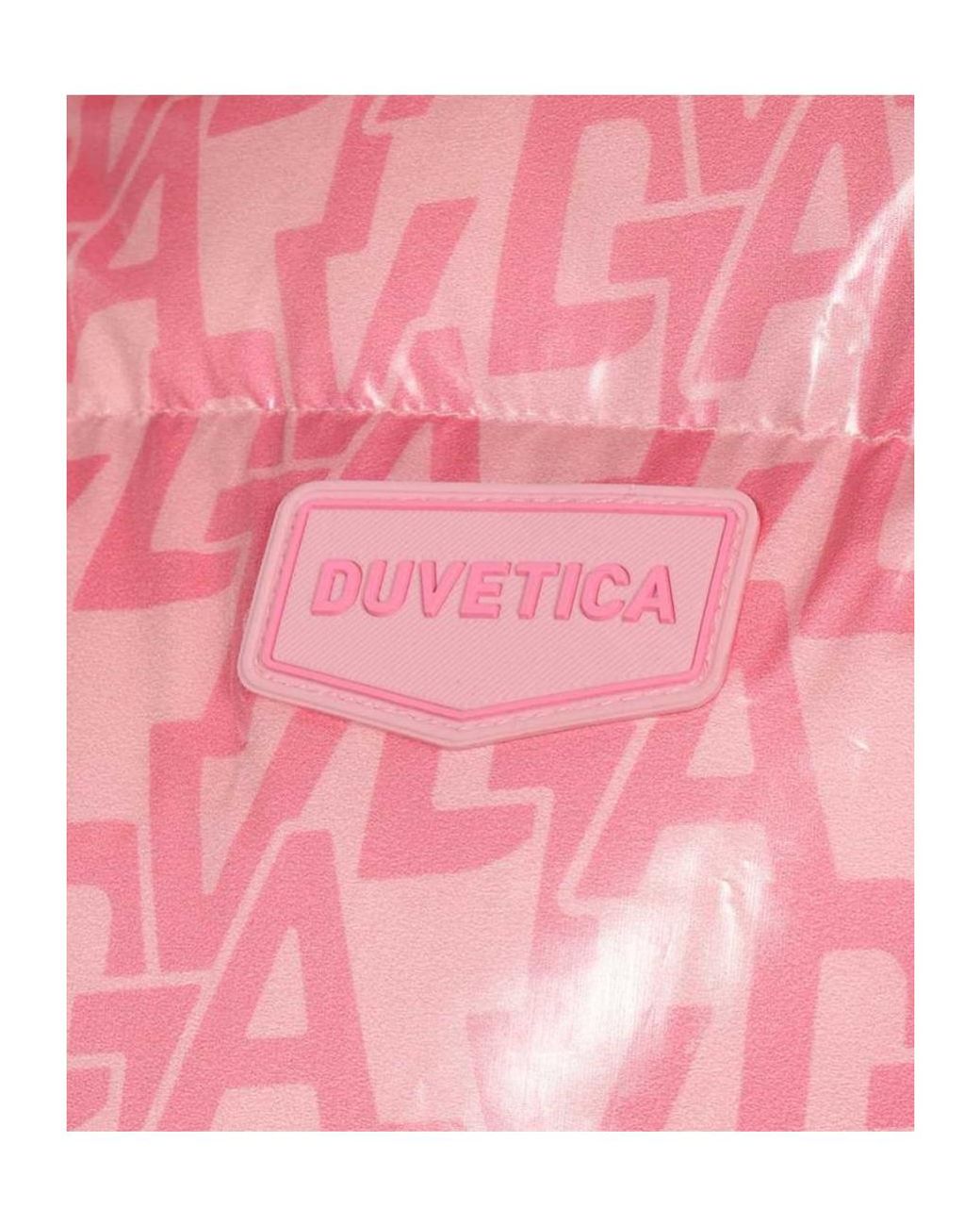 Duvetica Red Monogram Short Down Jacket