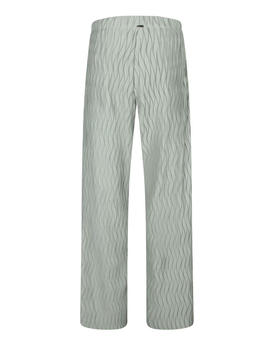 Herno Gray Wrinkled-Effect Trousers