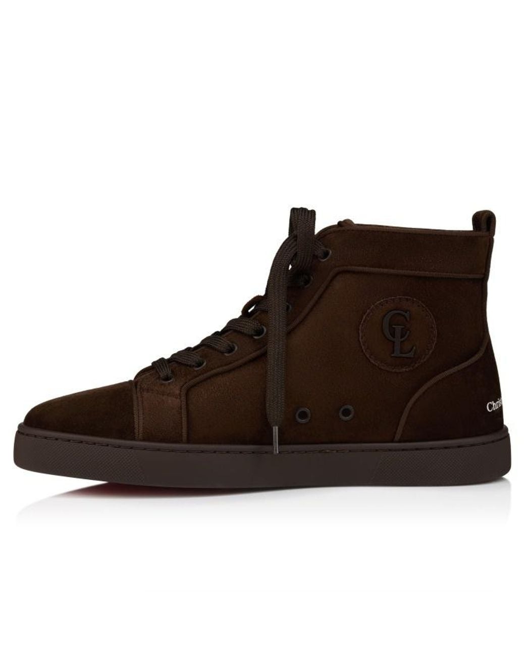 Christian Louboutin Brown Lace-Up Casual Shoes for men