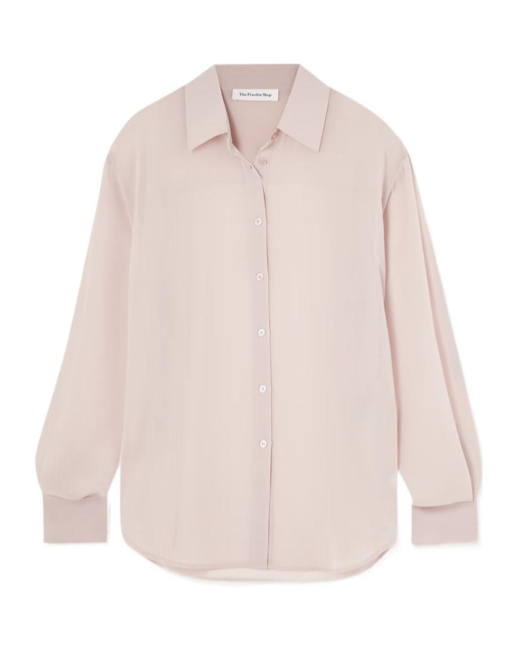 Frankie Shop Pink Peri Georgette Shirt
