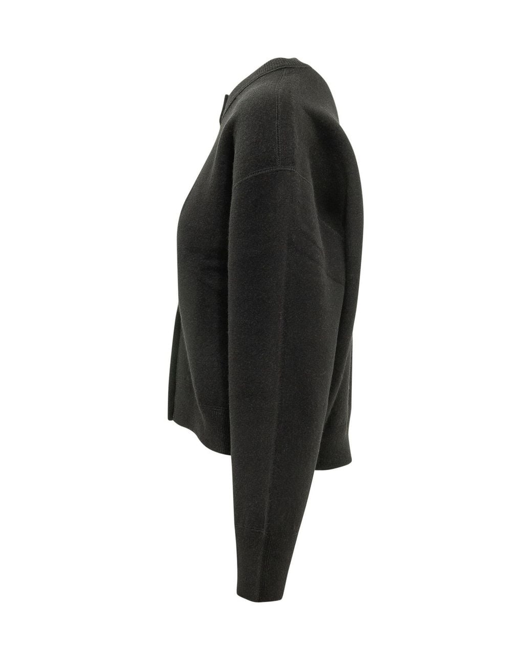 Studio Nicholson Black Arvine Crew Neck Cardigan