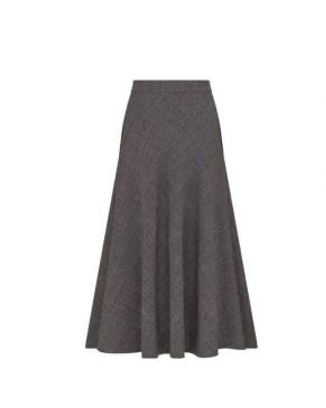 Dior Gray Flared Mid-Length Skirt
