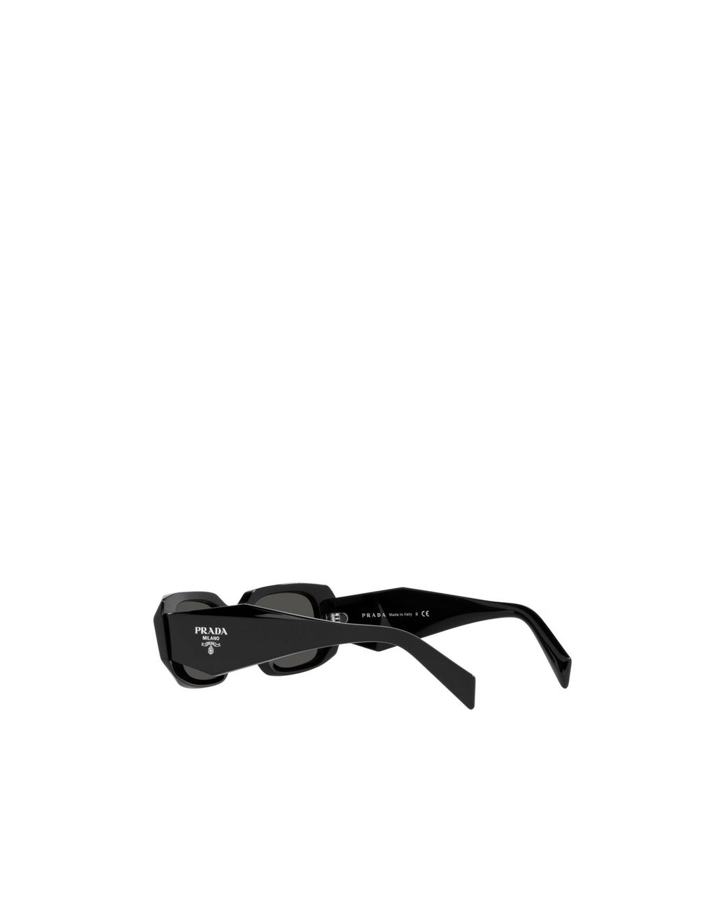 Prada White Logo Rectangular Sunglasses
