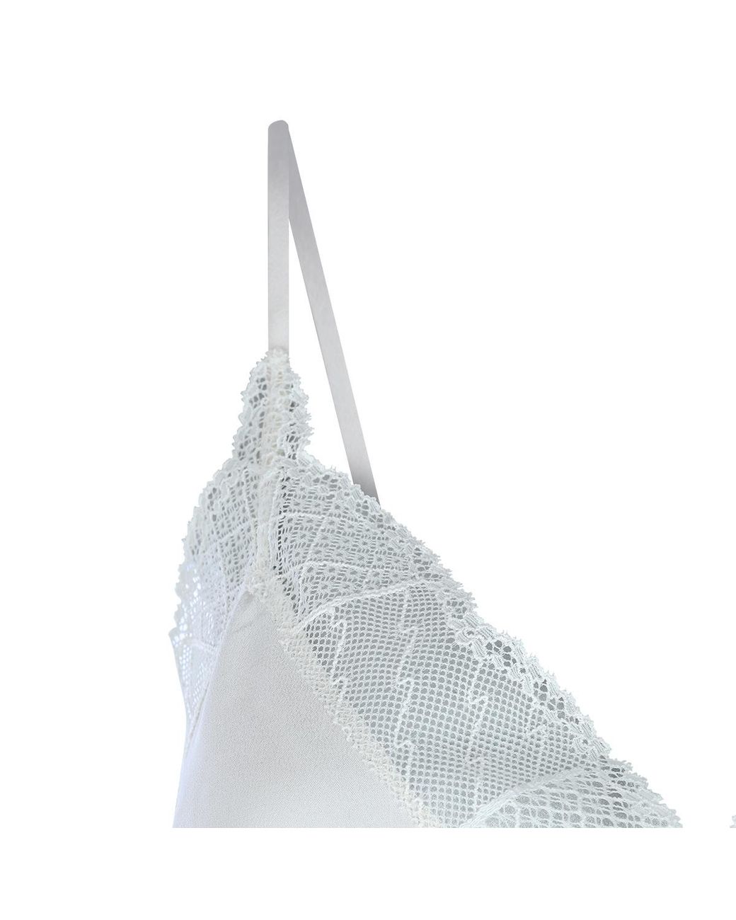 Zadig & Voltaire White Lace Trim Sleeveless Top