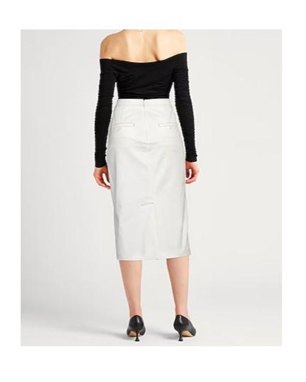 Max Mara White Denim Skirts