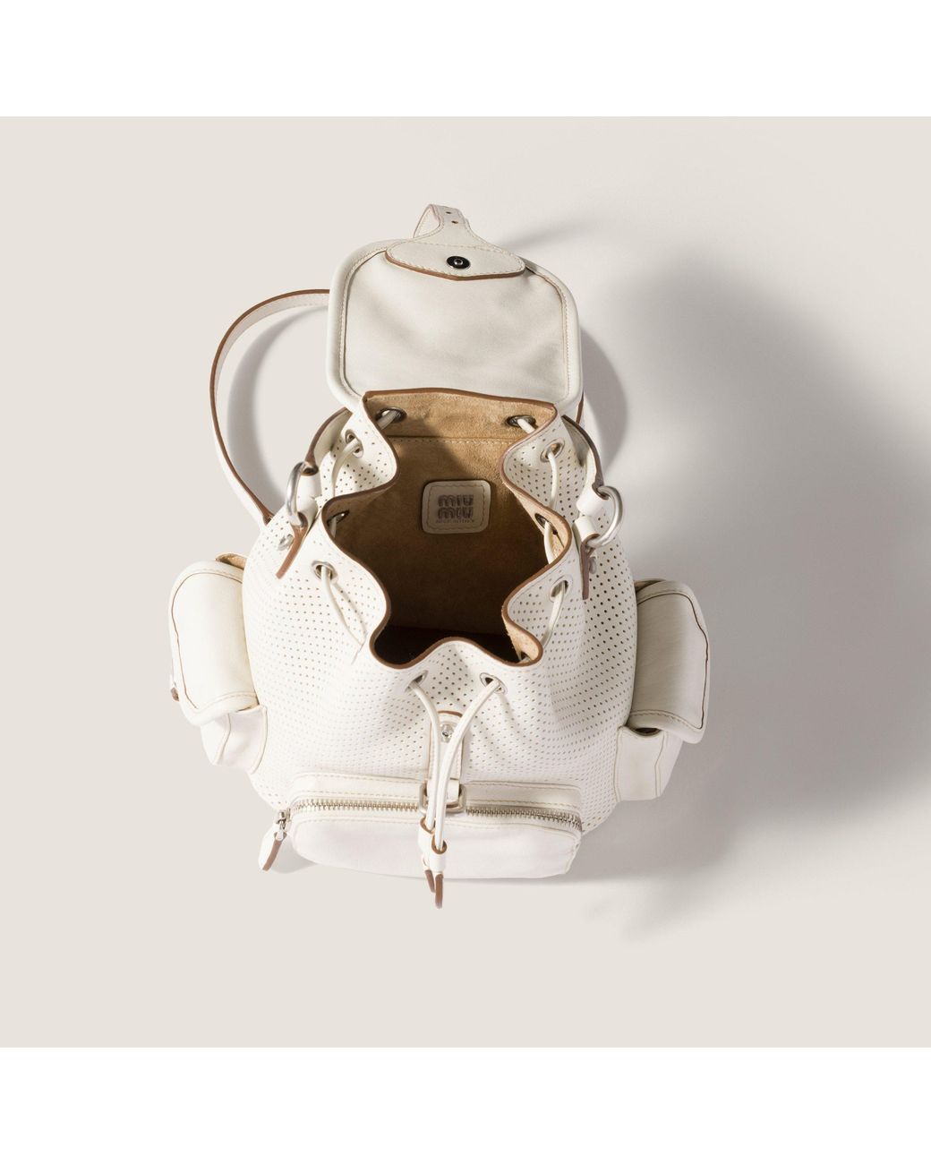 Miu Miu Natural Leather Backpack