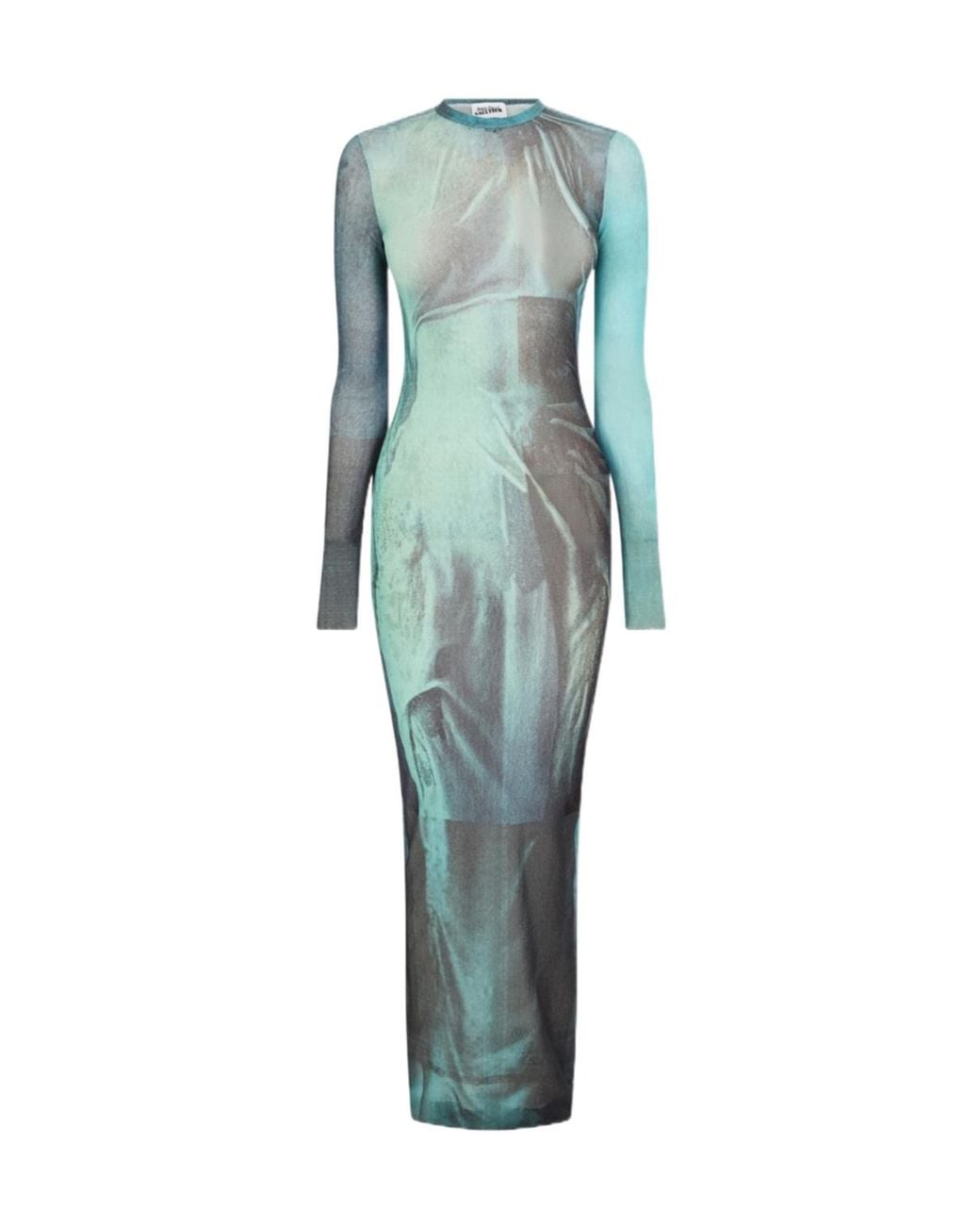 Jean Paul Gaultier Blue Round Neck Dress