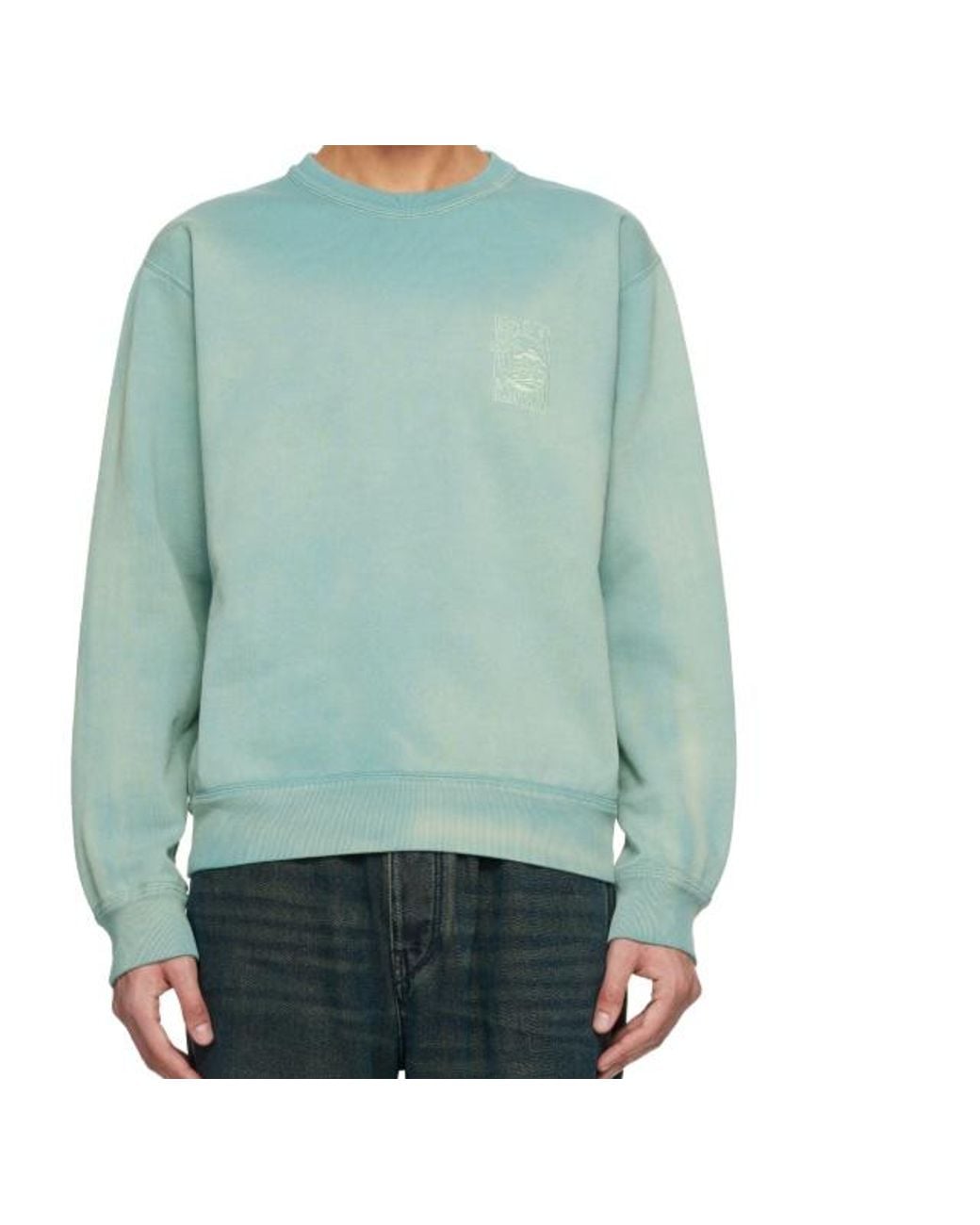 Isabel Marant Green Graphic Crewneck Sweater for men