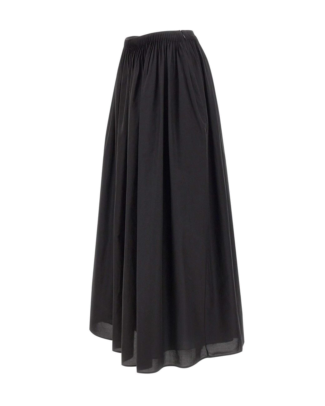 Loulou de Saison Black Naya Flared Midi Skirt