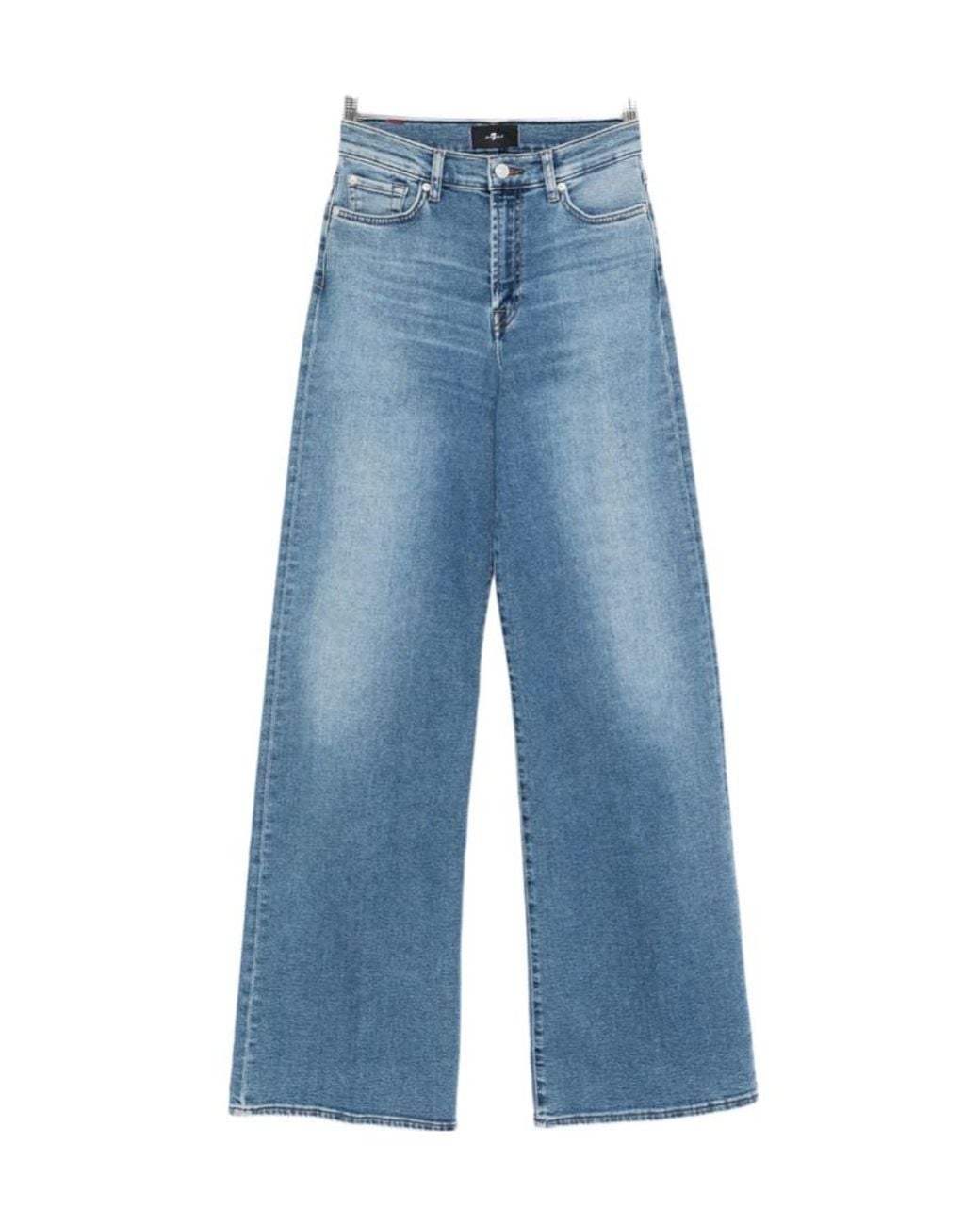 7 For All Mankind Blue Belt Loop Jeans