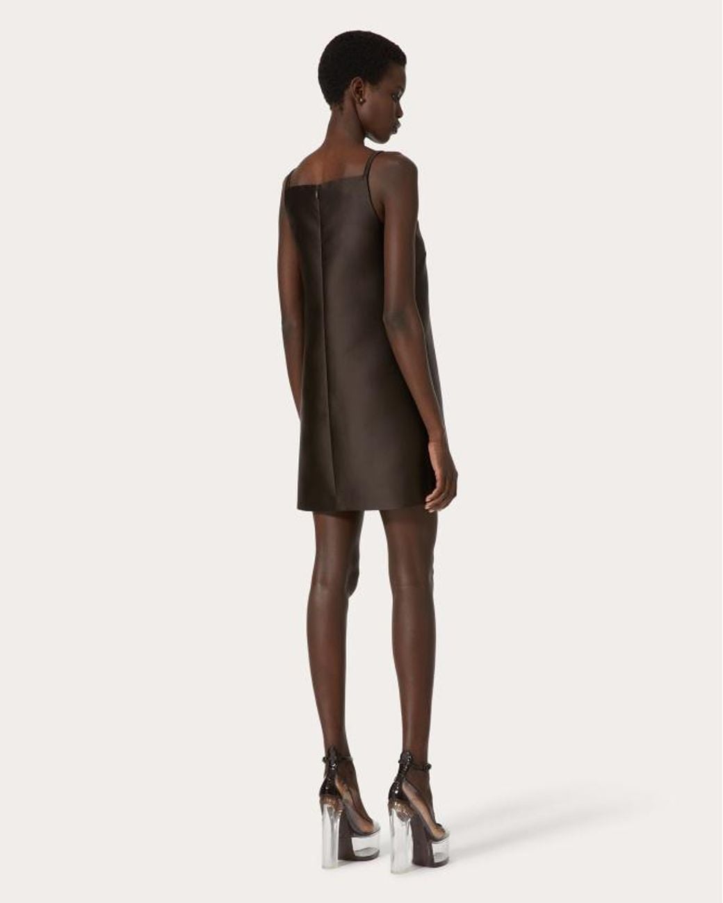 Valentino Brown Sleeveless Mini Dress