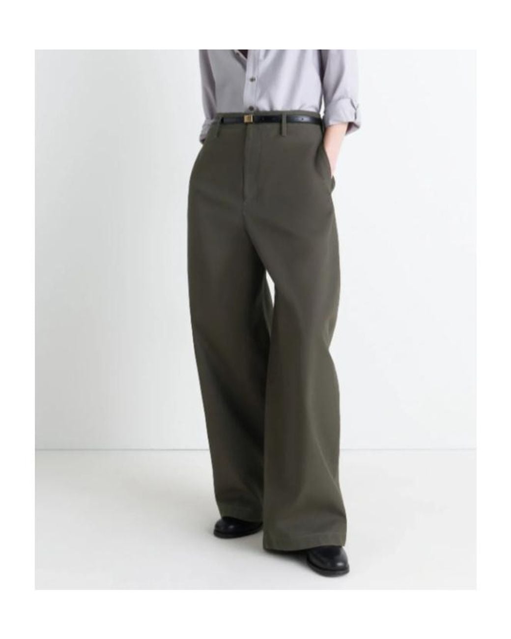 Lemaire Gray Large Chinos