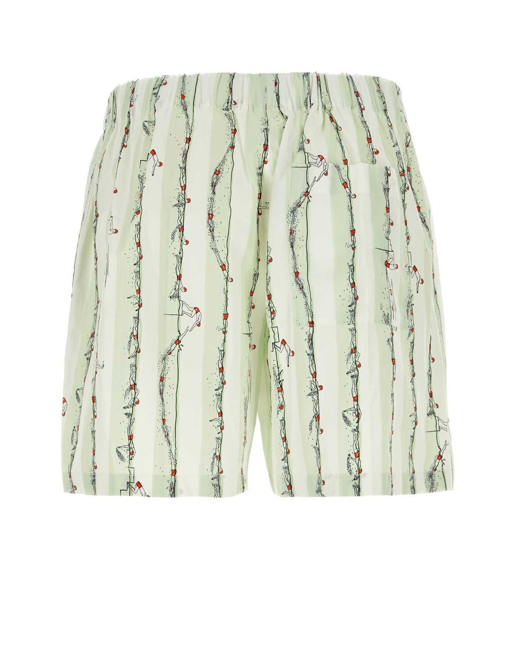 Bottega Veneta Natural Printed Shorts for men
