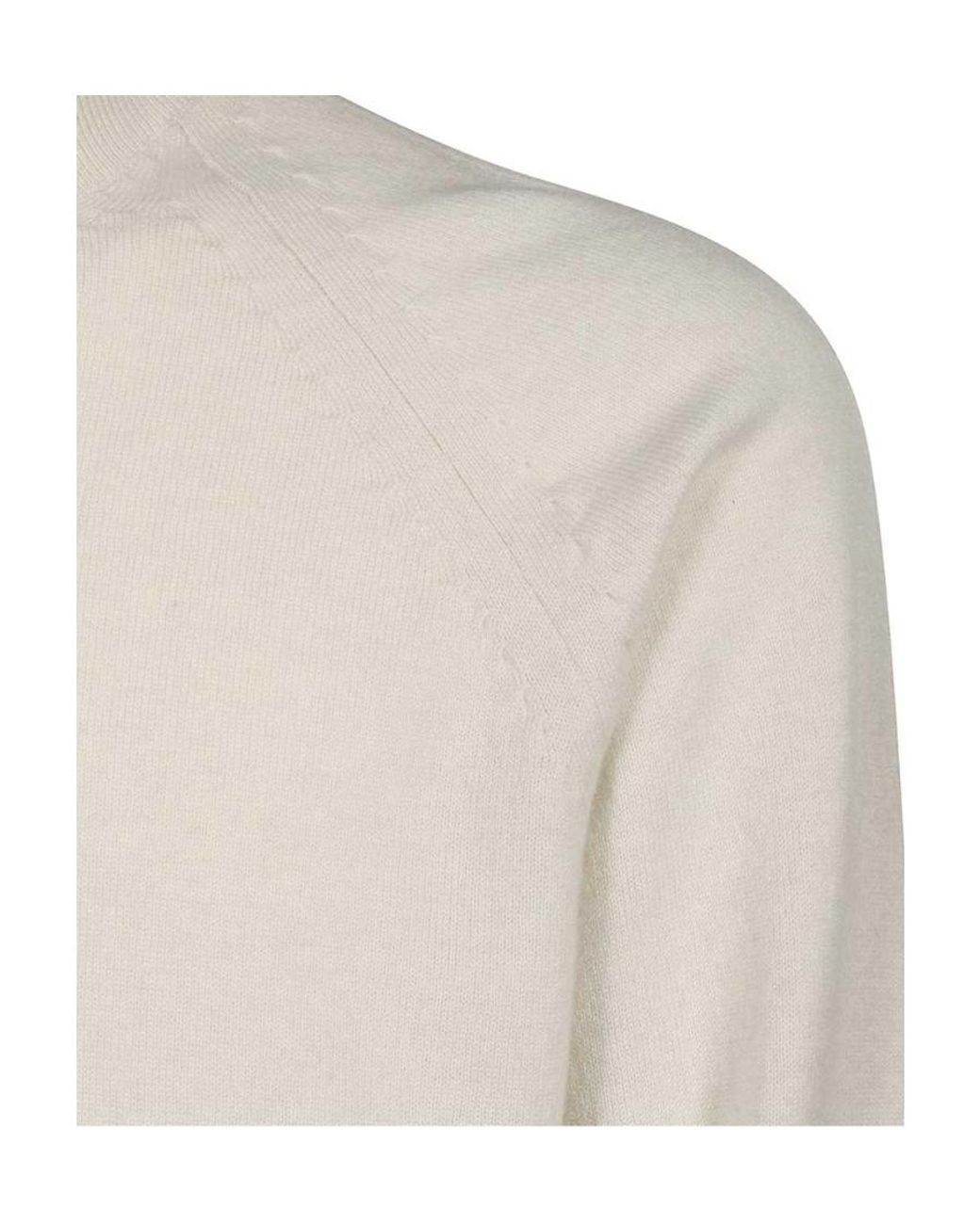 Tom Ford White Round-Neck Knitted Pullover for men
