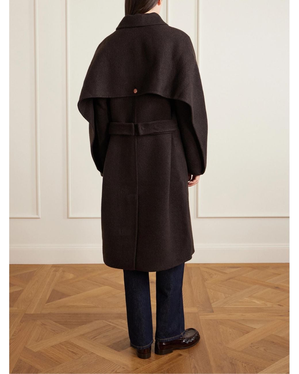 God's True Cashmere Black Minimal Single-Breasted Coat