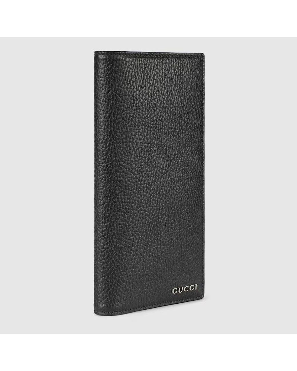 Gucci Black Logo Plaque Bifold Wallet for men