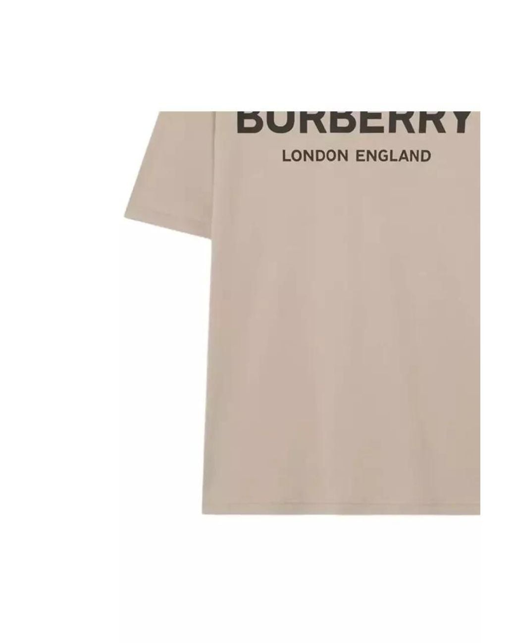 Burberry Natural Logo Cotton T-Shirt for men