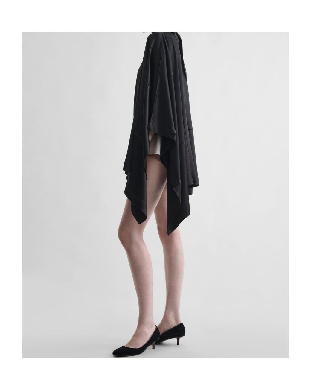 Phoebe Philo Black Caped Top
