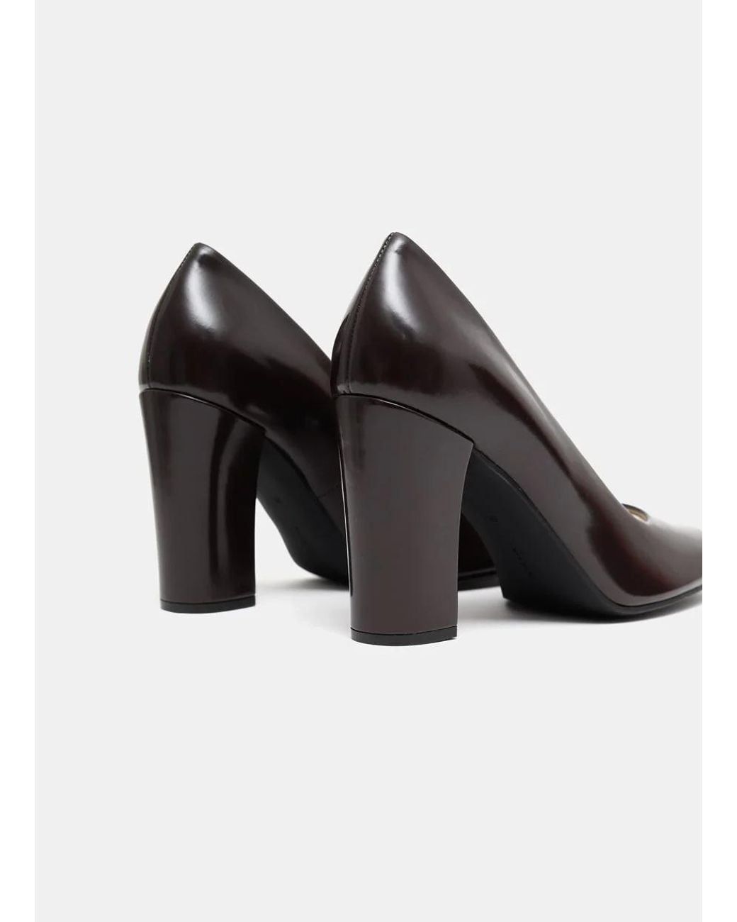 The Row Brown Penelope Block-Heel Pumps