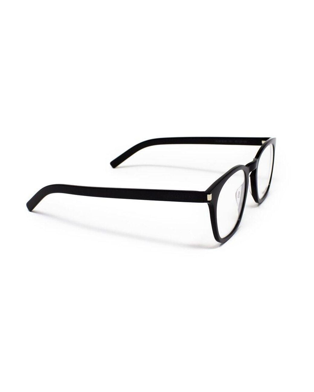 Saint Laurent White Eyewear Cat-Eye Frame Glasses for men