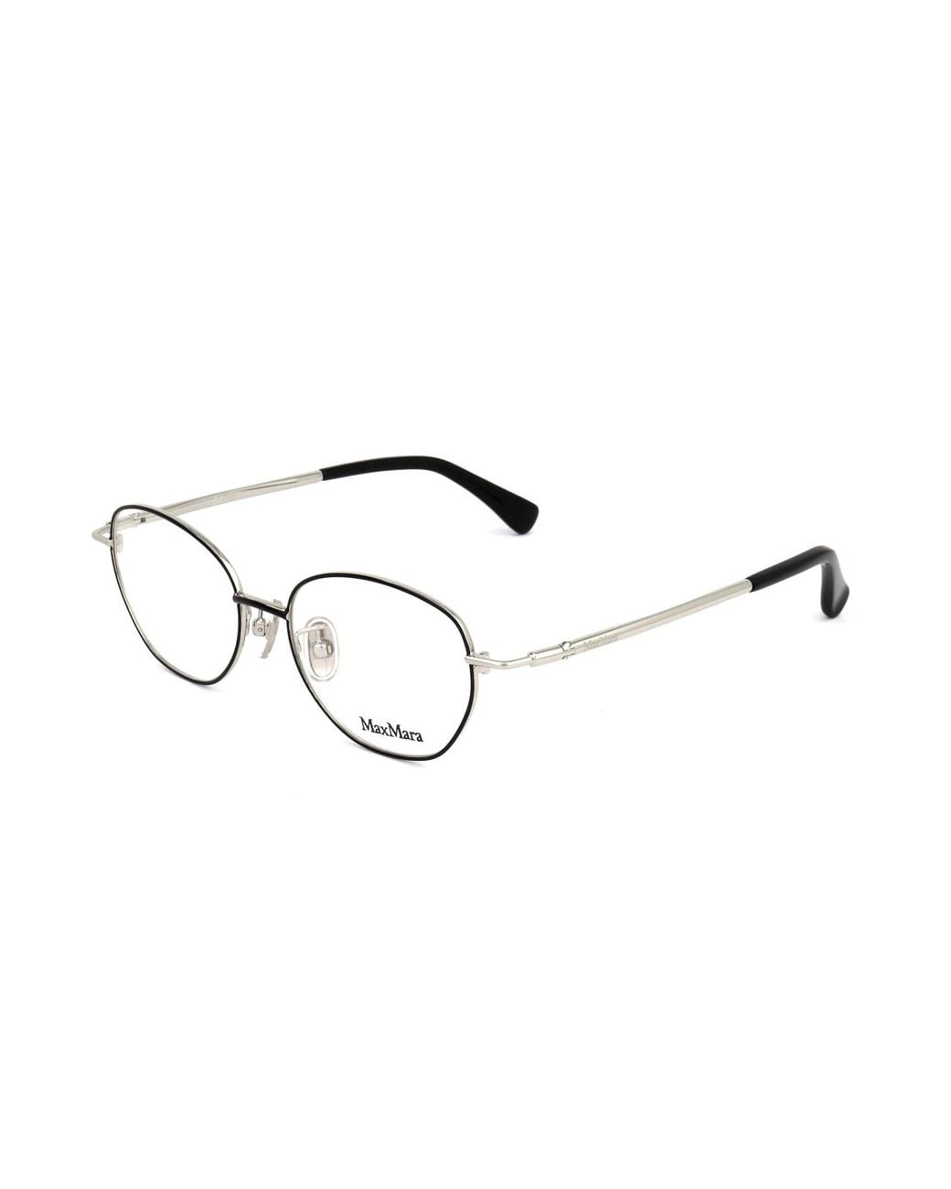 Max Mara White Oval Frame Glasses
