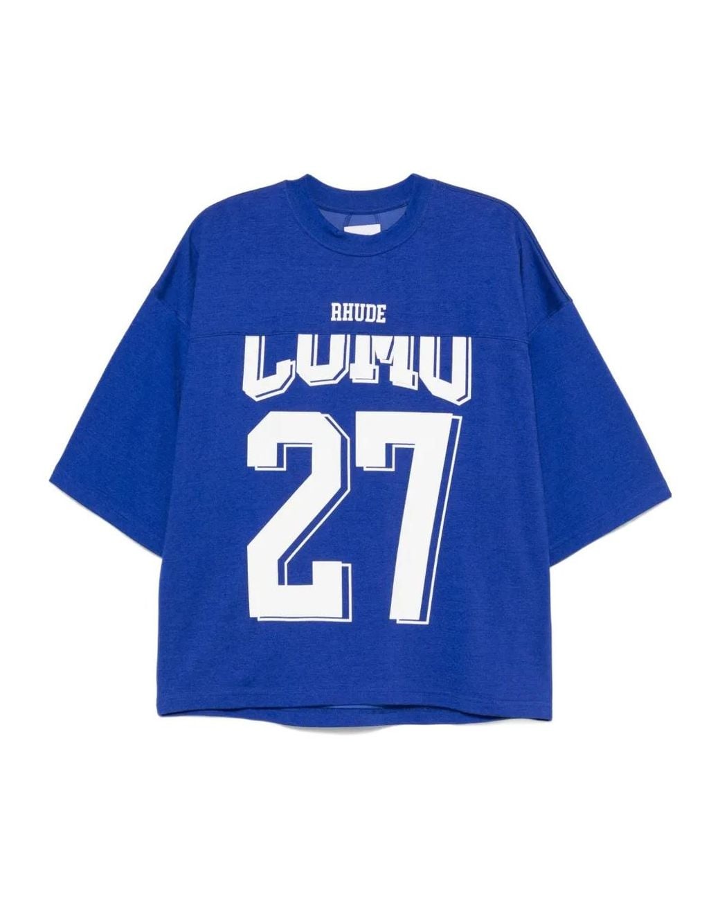 Rhude Blue Como T-Shirt for men