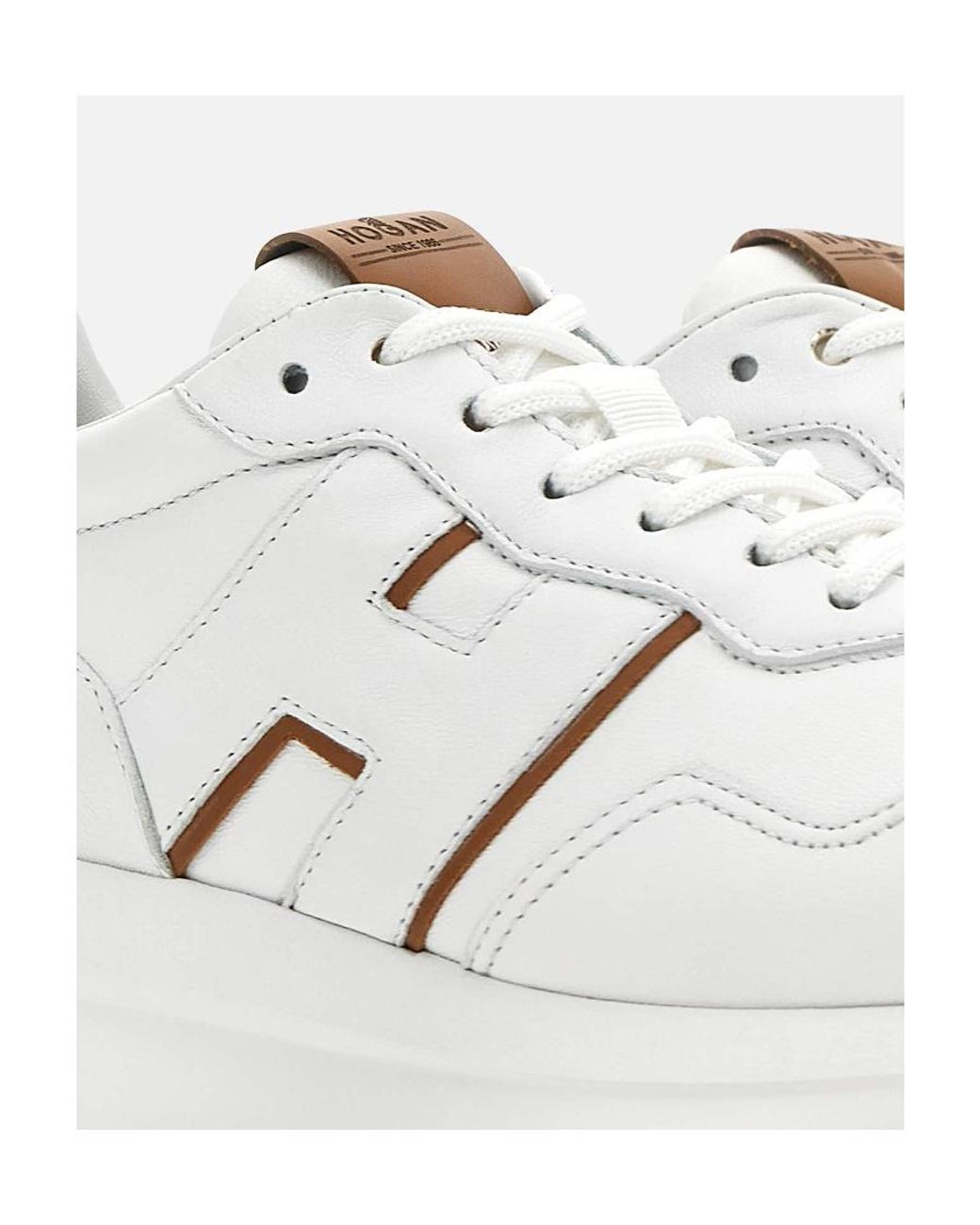 Hogan White Sporty Sneakers