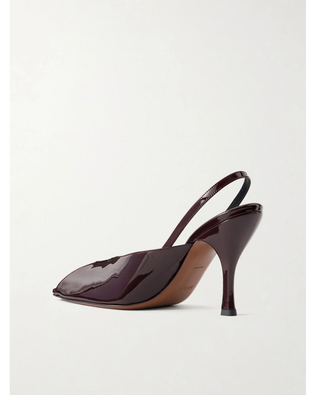 Neous Brown Patent Leather Pumps