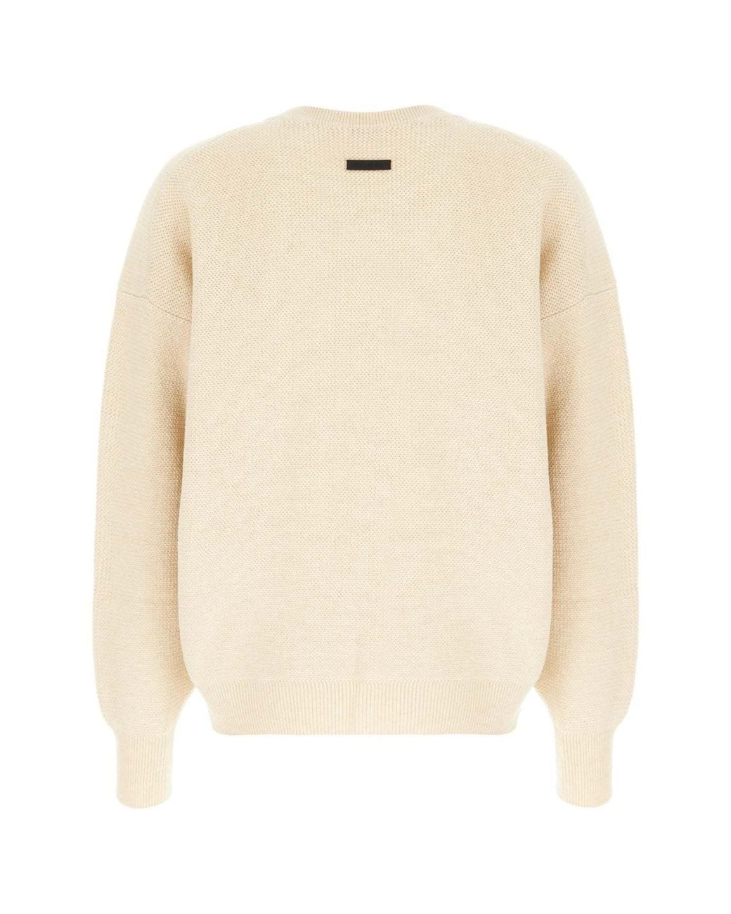 Fear Of God Natural Ribbed-Knit Crewneck Jumper for men