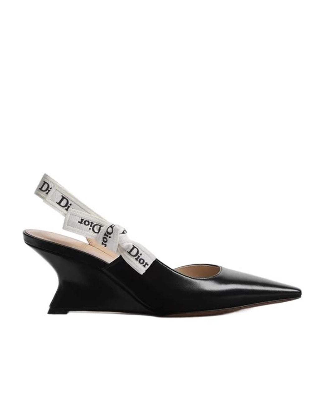 Dior Black J'A Wedge Slingback Pump