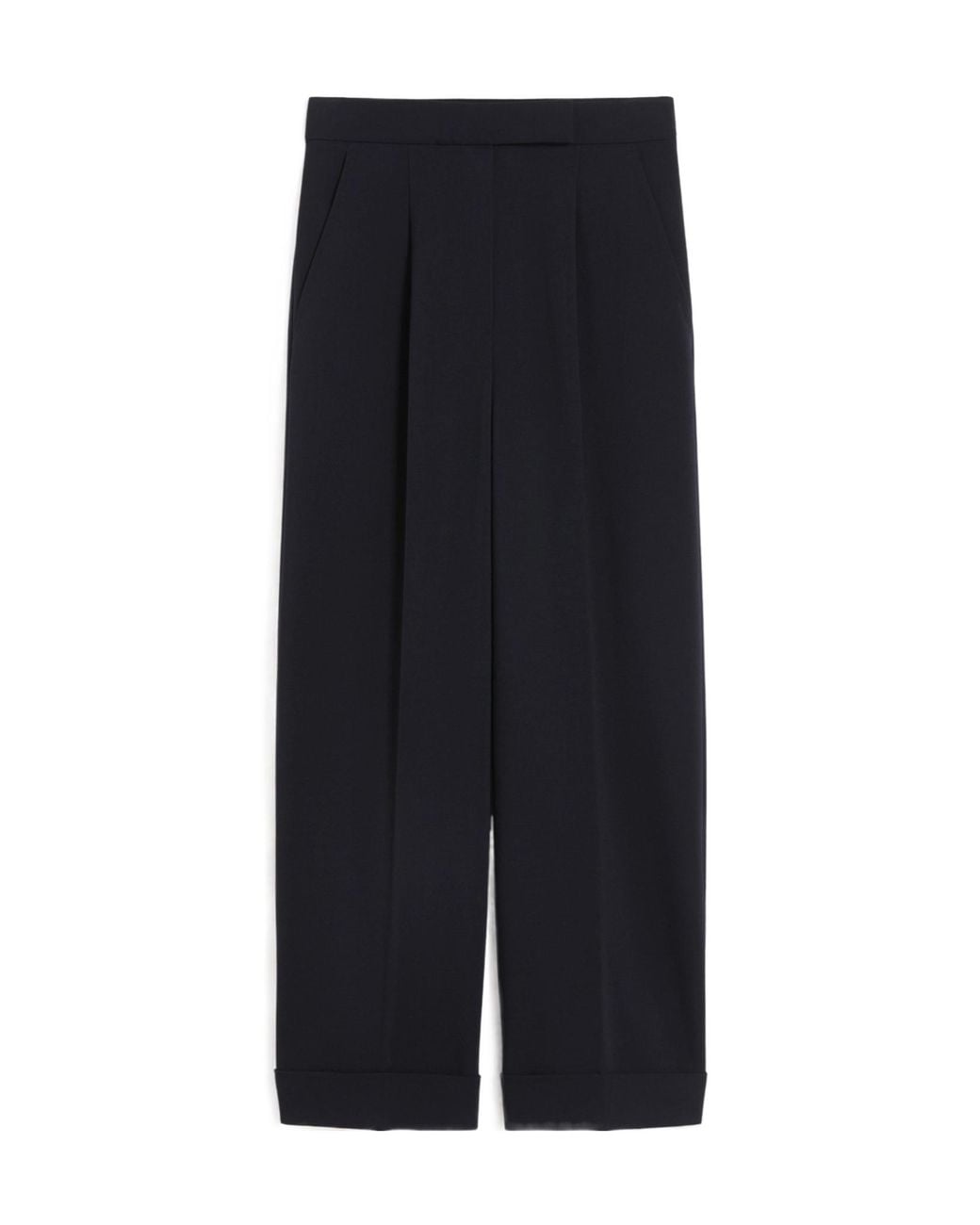 Max Mara Black Rugiada Pleated Pants