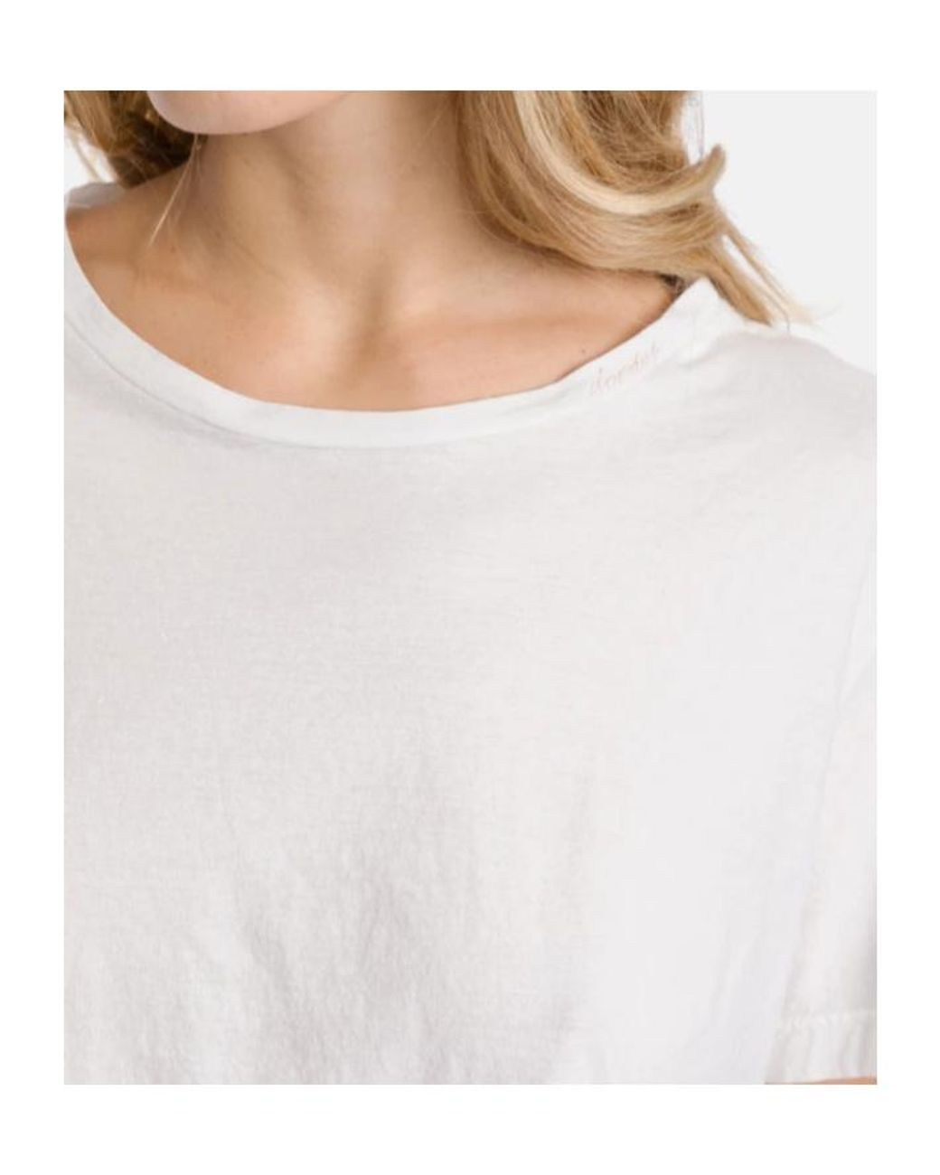 Dondup White Crew-Neck Jersey T-Shirt