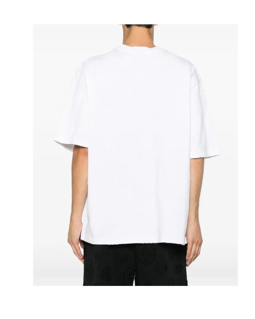 Casablanca White Logo-Embossed T-Shirt for men