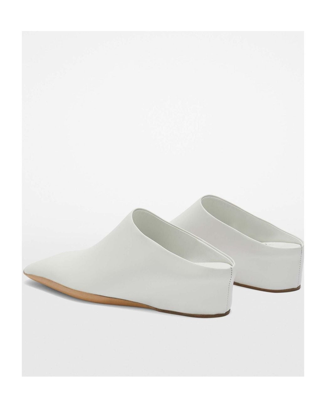 Jil Sander White Mules