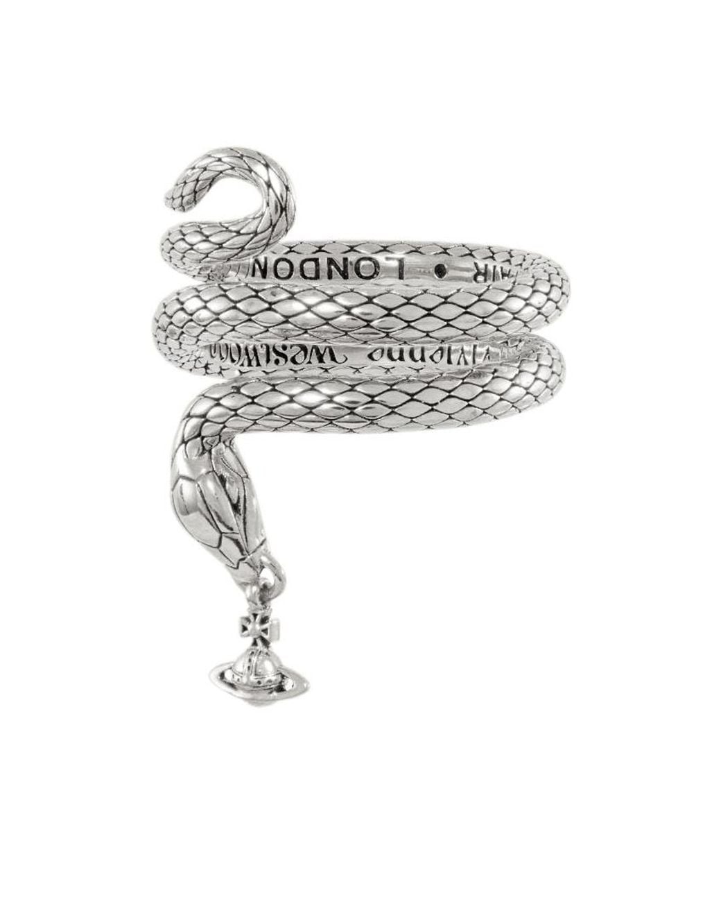 Vivienne Westwood White Albane Coil Ring