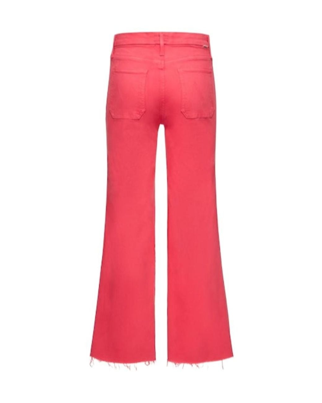 Mother Red Pocket Hem Jeans And Ankle-Trimmed Jeans