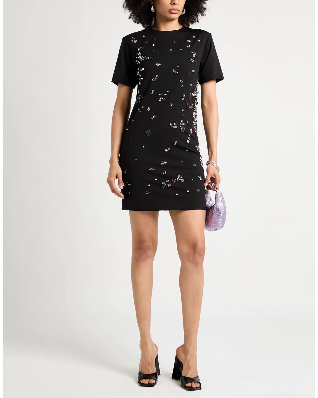 Sportmax Black Minimalist Slim-Fit Dress