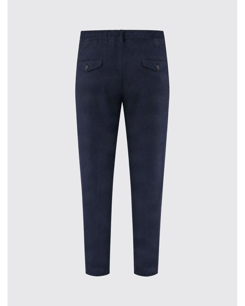 Eleventy Blue Drawstring Tapered Pants for men