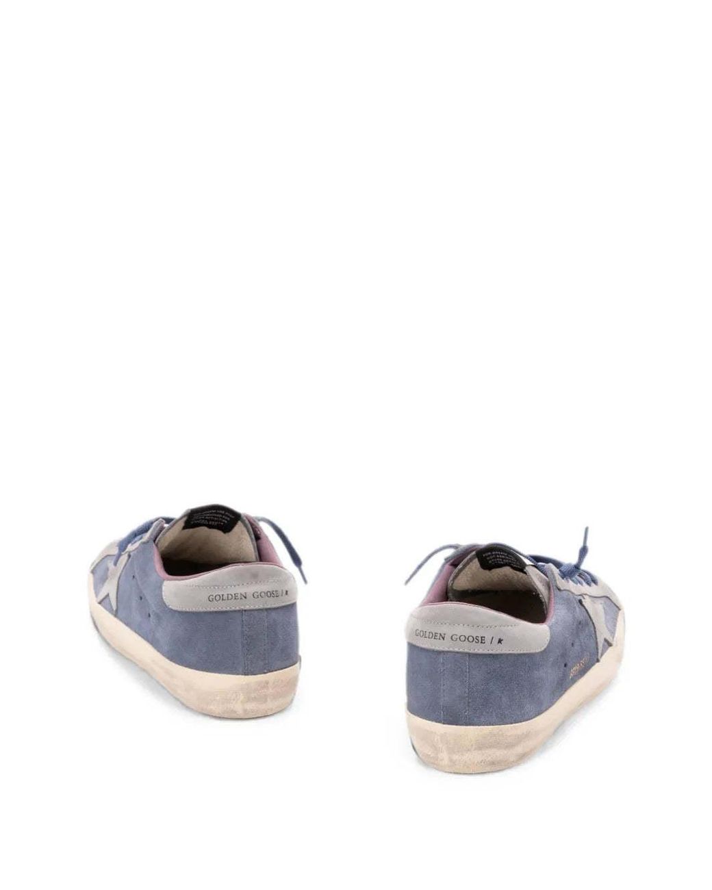 Golden Goose Deluxe Brand Blue Super Star Low-Top Sneakers for men